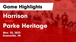 Harrison  vs Parke Heritage  Game Highlights - Nov. 25, 2023