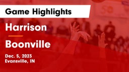 Harrison  vs Boonville  Game Highlights - Dec. 5, 2023