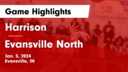 Harrison  vs Evansville North  Game Highlights - Jan. 5, 2024