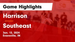 Harrison  vs Southeast  Game Highlights - Jan. 13, 2024