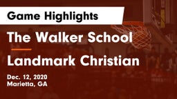 The Walker School vs Landmark Christian  Game Highlights - Dec. 12, 2020