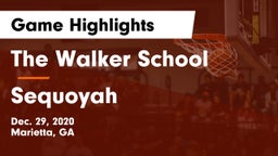 The Walker School vs Sequoyah  Game Highlights - Dec. 29, 2020