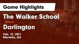 The Walker School vs Darlington  Game Highlights - Feb. 13, 2021