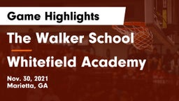 The Walker School vs Whitefield Academy Game Highlights - Nov. 30, 2021