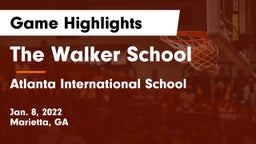 The Walker School vs Atlanta International School Game Highlights - Jan. 8, 2022