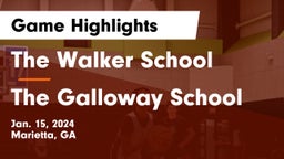 The Walker School vs The Galloway School Game Highlights - Jan. 15, 2024