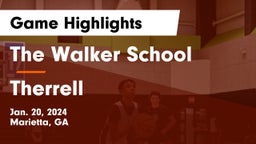 The Walker School vs Therrell  Game Highlights - Jan. 20, 2024