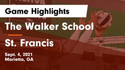 The Walker School vs St. Francis Game Highlights - Sept. 4, 2021