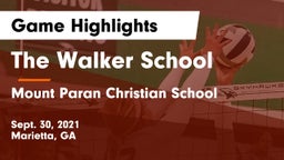 The Walker School vs Mount Paran Christian School Game Highlights - Sept. 30, 2021