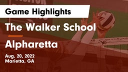 The Walker School vs Alpharetta  Game Highlights - Aug. 20, 2022