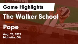 The Walker School vs Pope  Game Highlights - Aug. 20, 2022