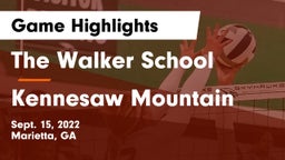 The Walker School vs Kennesaw Mountain  Game Highlights - Sept. 15, 2022