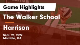 The Walker School vs Harrison  Game Highlights - Sept. 23, 2022