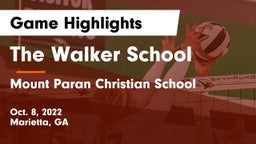 The Walker School vs Mount Paran Christian School Game Highlights - Oct. 8, 2022