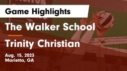 The Walker School vs Trinity Christian  Game Highlights - Aug. 15, 2023