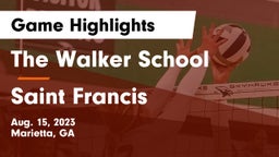 The Walker School vs Saint Francis Game Highlights - Aug. 15, 2023