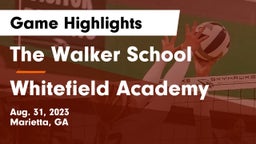 The Walker School vs Whitefield Academy Game Highlights - Aug. 31, 2023