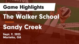 The Walker School vs Sandy Creek  Game Highlights - Sept. 9, 2023