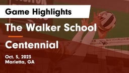 The Walker School vs Centennial  Game Highlights - Oct. 5, 2023