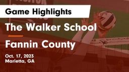 The Walker School vs Fannin County  Game Highlights - Oct. 17, 2023