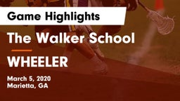 The Walker School vs WHEELER Game Highlights - March 5, 2020