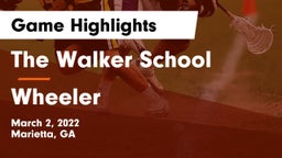 The Walker School vs Wheeler Game Highlights - March 2, 2022