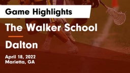 The Walker School vs Dalton Game Highlights - April 18, 2022