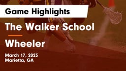 The Walker School vs Wheeler  Game Highlights - March 17, 2023