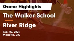 The Walker School vs River Ridge  Game Highlights - Feb. 29, 2024