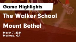The Walker School vs Mount Bethel Game Highlights - March 7, 2024