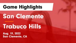 San Clemente  vs Trabuco Hills  Game Highlights - Aug. 19, 2022