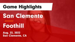 San Clemente  vs Foothill  Game Highlights - Aug. 23, 2022
