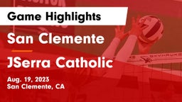 San Clemente  vs JSerra Catholic  Game Highlights - Aug. 19, 2023