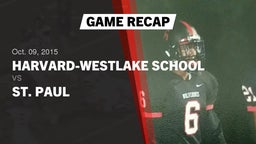 Recap: Harvard-Westlake School vs. St. Paul 2015