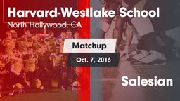 Matchup: Harvard-Westlake vs. Salesian 2016
