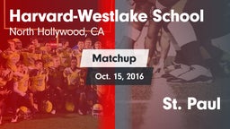 Matchup: Harvard-Westlake vs. St. Paul 2016
