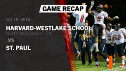 Recap: Harvard-Westlake School vs. St. Paul 2016