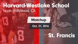 Matchup: Harvard-Westlake vs. St. Francis 2016