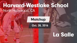 Matchup: Harvard-Westlake vs. La Salle 2016