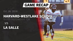 Recap: Harvard-Westlake School vs. La Salle 2016
