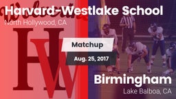 Matchup: Harvard-Westlake vs. Birmingham  2017