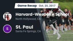 Recap: Harvard-Westlake School vs. St. Paul  2017