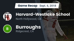 Recap: Harvard-Westlake School vs. Burroughs  2018
