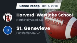 Recap: Harvard-Westlake School vs. St. Genevieve  2018