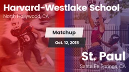 Matchup: Harvard-Westlake vs. St. Paul  2018