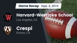 Recap: Harvard-Westlake School vs. Crespi  2019