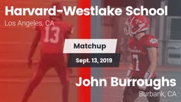 Matchup: Harvard-Westlake vs. John Burroughs  2019