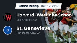 Recap: Harvard-Westlake School vs. St. Genevieve  2019