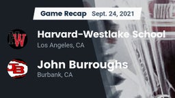 Recap: Harvard-Westlake School vs. John Burroughs  2021