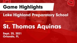 Lake Highland Preparatory School vs St. Thomas Aquinas  Game Highlights - Sept. 25, 2021